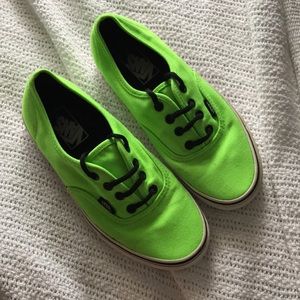 NEON GREEN VANS